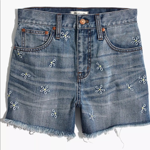 🌼 MADEWELL The Perfect Jean Short: Daisy Embroidered Edition 🌼 - Picture 5 of 16